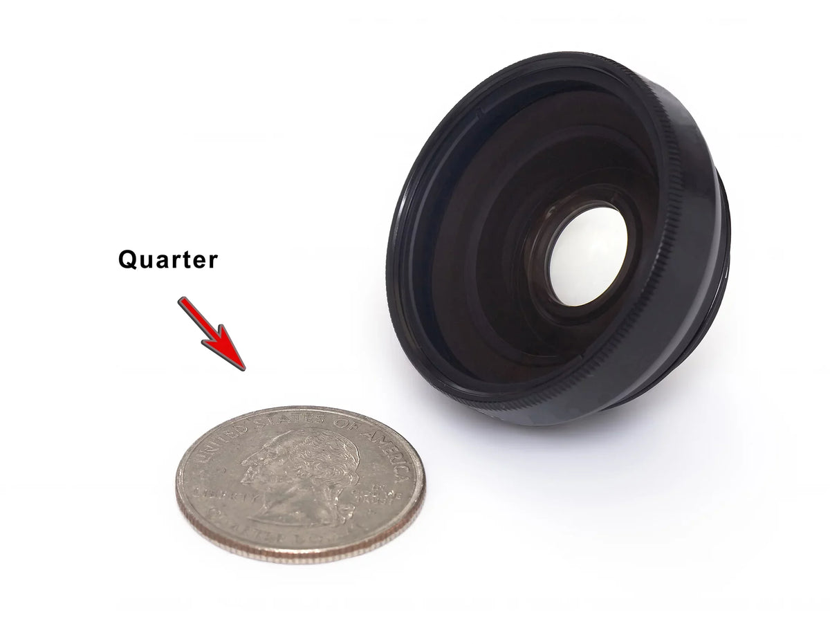 JVC PICSizeIO GC-FM2AUSize 0.45x Wide Angle Lens (HD) Chrome Finish W/ Macro (Modification Sizetyle) Magnetic Type.