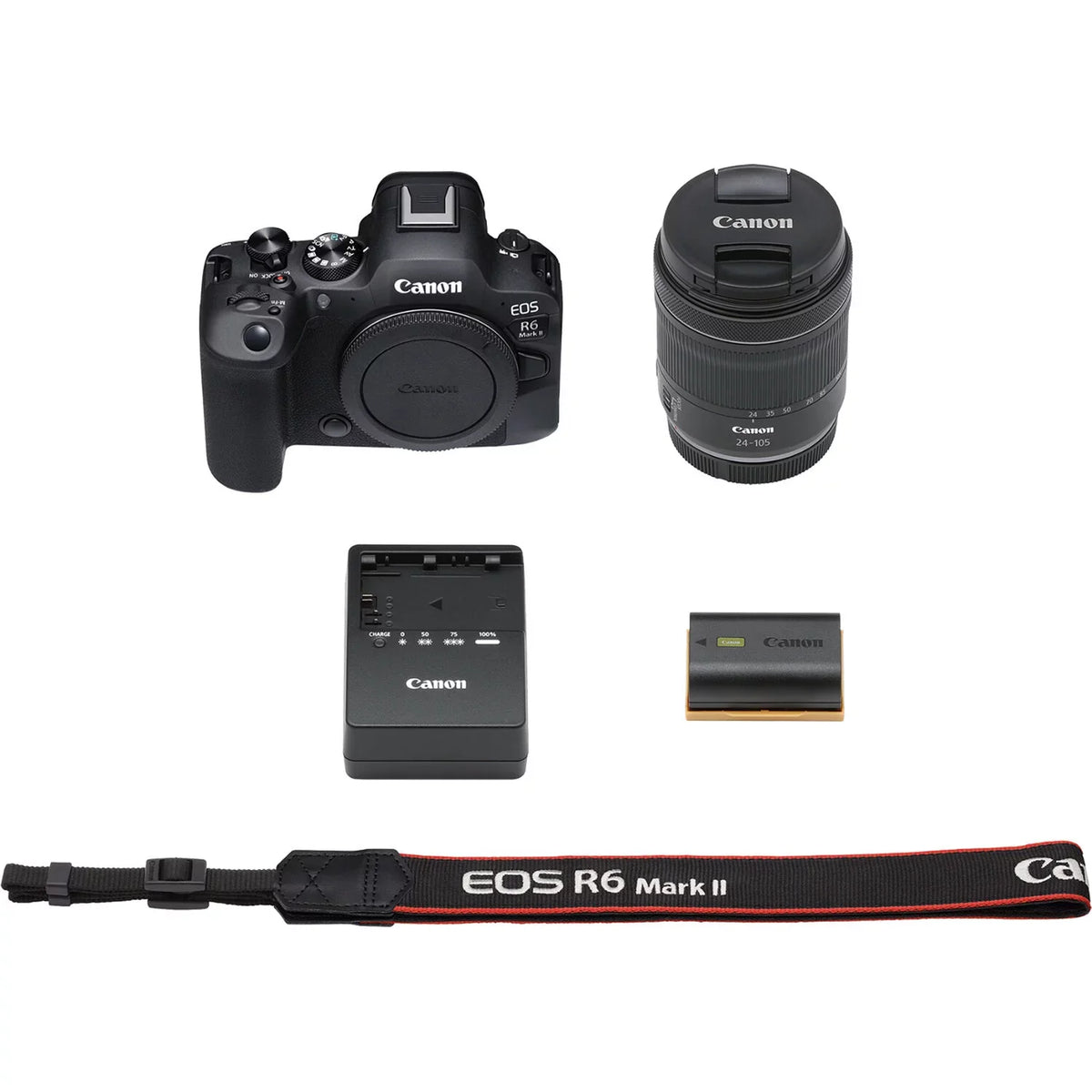 Canon EOSize R6 Mark II Mirrorless Camera and 24-105mm f/4-7.1 Lens - 5666C018