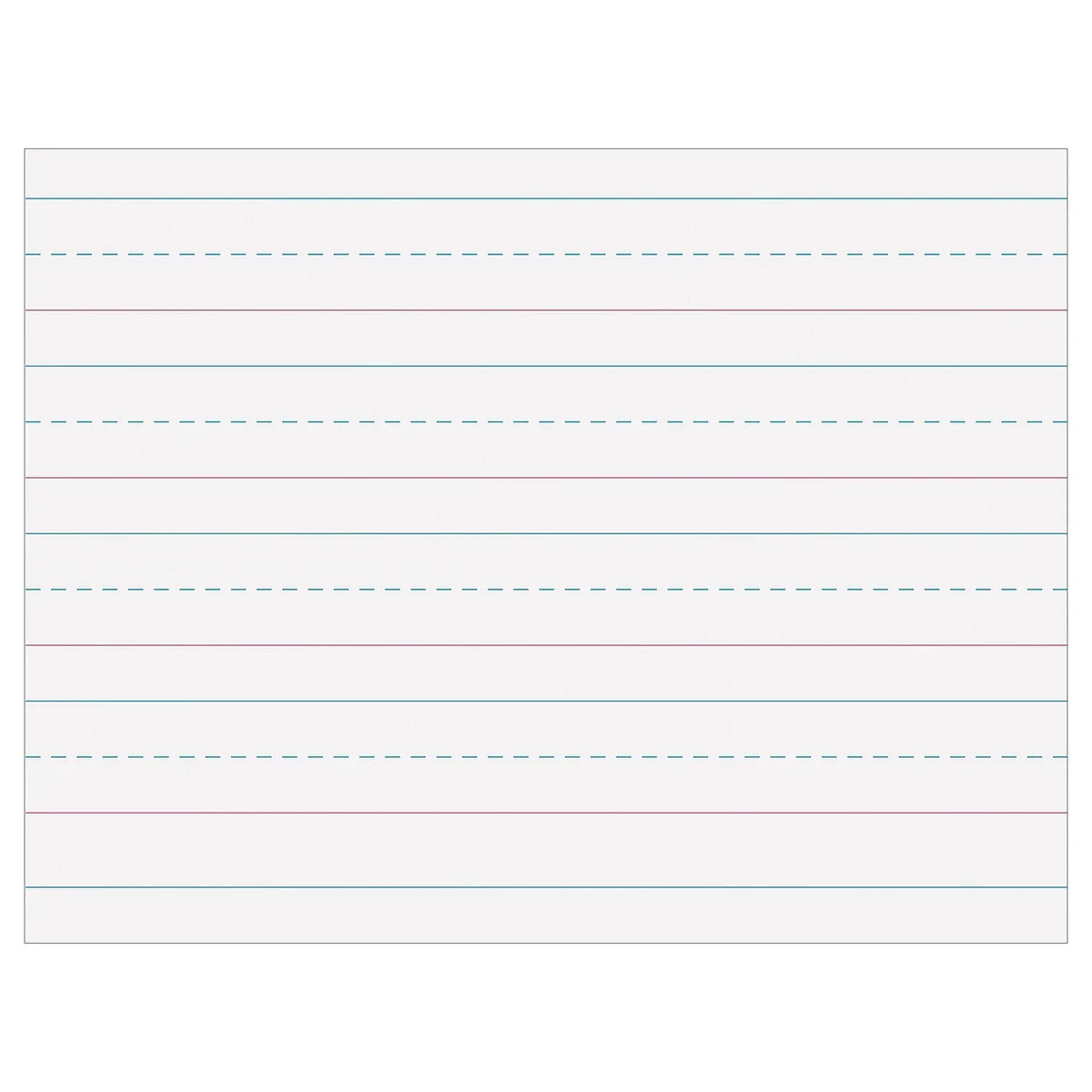 Pacon Multi-Program Handwriting Paper 1-1/8" Ruled 10.5" x 8" Ivory 500 Sizeheets Per Pack 2 Packs