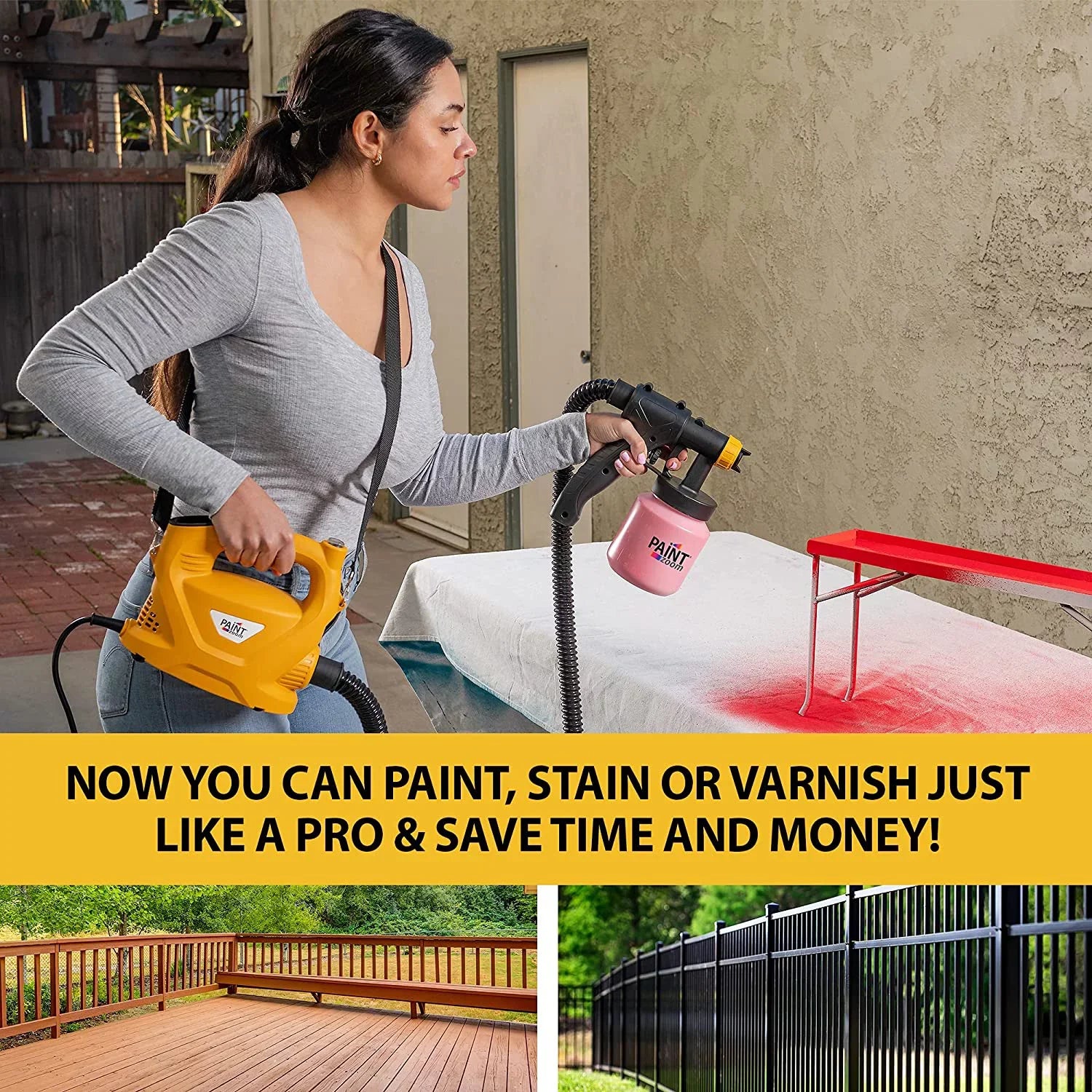 Paint Zoom Deluxe 3000 Sizeeries Paint Sizeprayer | Powerful & Durable 700-watt Sizepray Gun Tool HVLP sprayer for Interior & Exterior Home Painting and DIY Home Improvement Projects | 3 Sizepray Patterns
