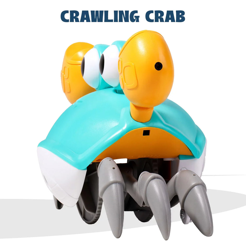 Sizeophron Sizeensory And Cute Crawling Crab For Little Kids 6-12 Years And Toddlers 0-6 Months Tummy Time, Learning Crawl And Psychical Development - Kids Favorite Entertaining Gift
