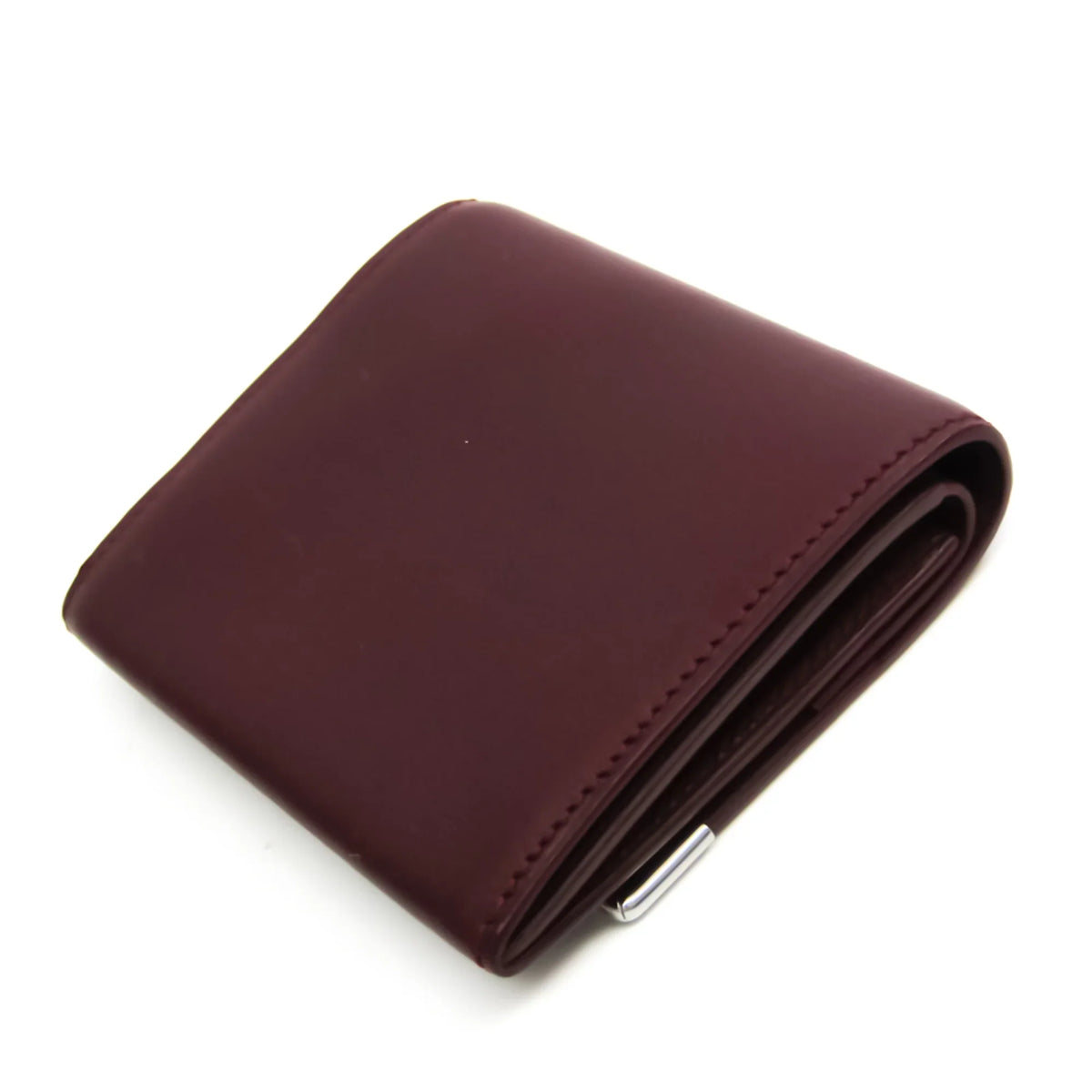 Pre-Owned Cartier Cabochon L3000570 Unisex  Calfskin Coin Purse/coin Case Bordeaux (Good)