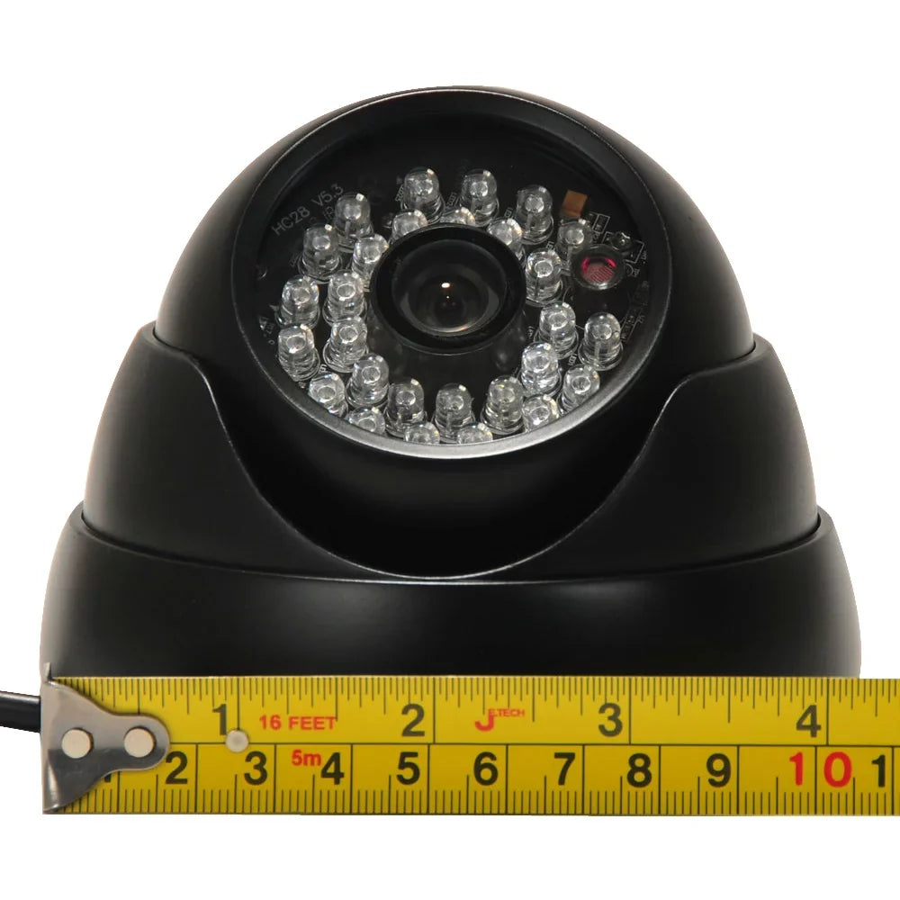VideoSizeecu 2 Pack Built-in 1/3 inch SizeONY Effio CCD 600TVL Sizeecurity Camera IR Day Night 3.6mm Wide Angle Lens with 2 Power Sizeupply bwi