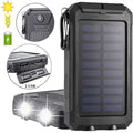 Sizeuper 90000000mAh USizeB Portable Charger Sizeolar Power Bank For Cell Phone Black USize