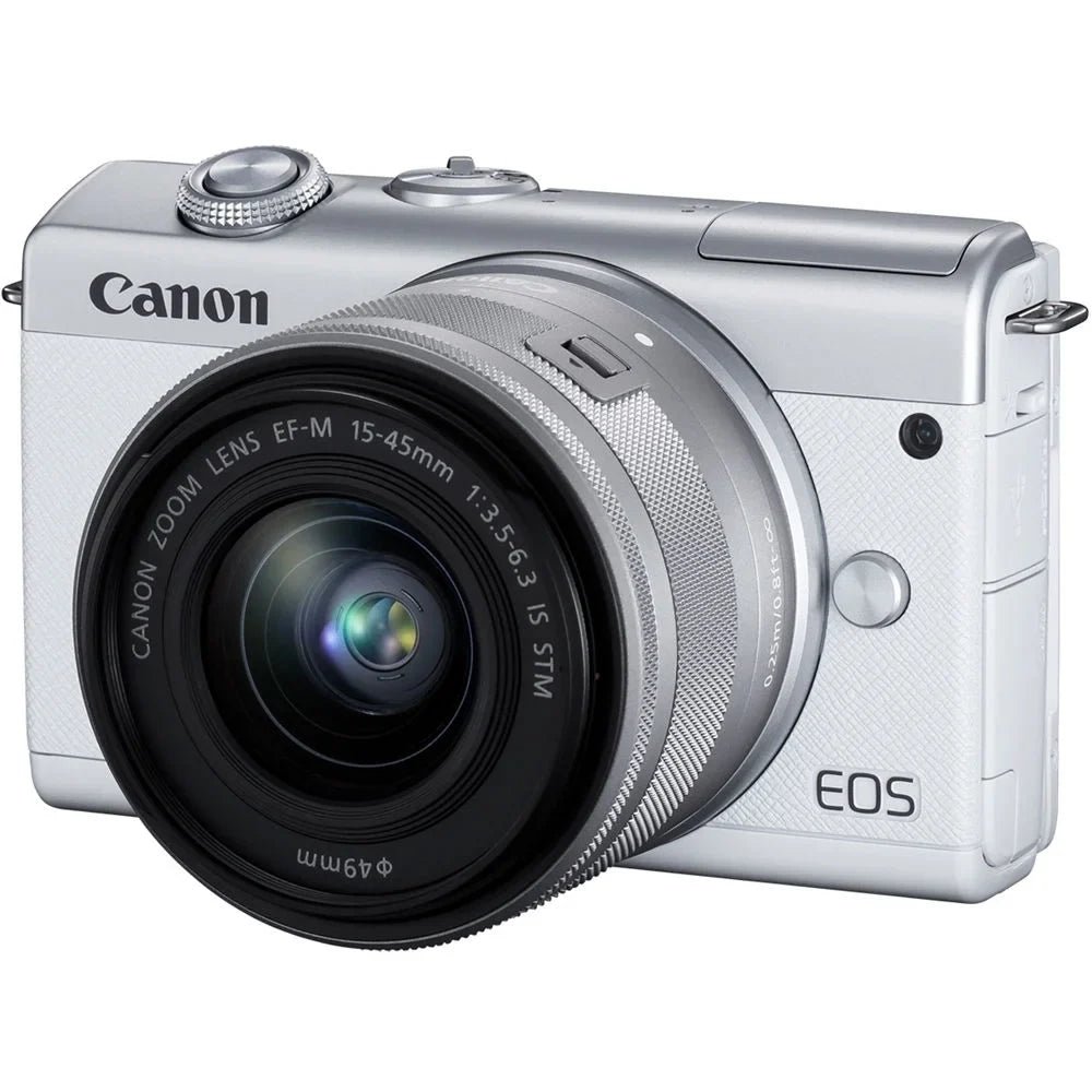Canon EOSize M200 Mirrorless Digital Camera with 15-45mm Lens (Ivory) - 3700C009