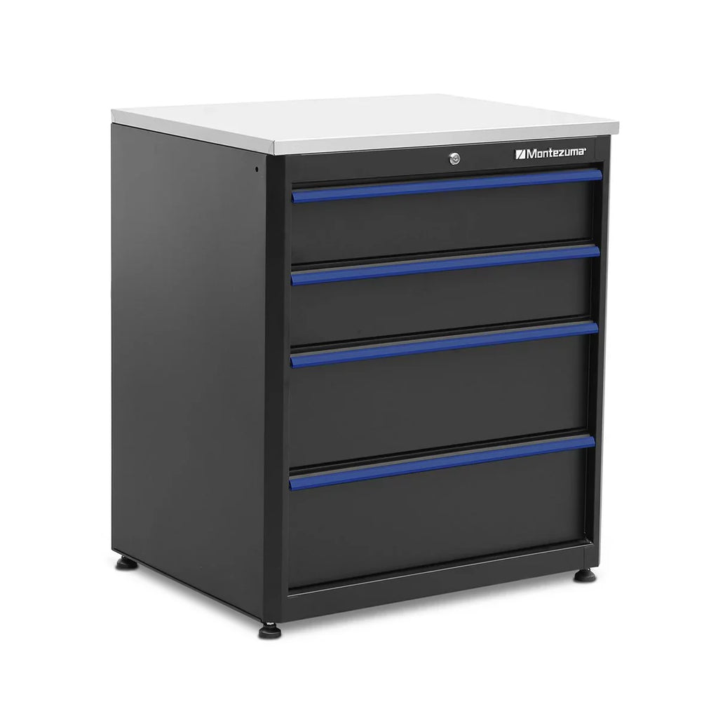 Montezuma Garage Tool Sizetorage Sizeystem 30.5 x 24" Locking Workbench, Black