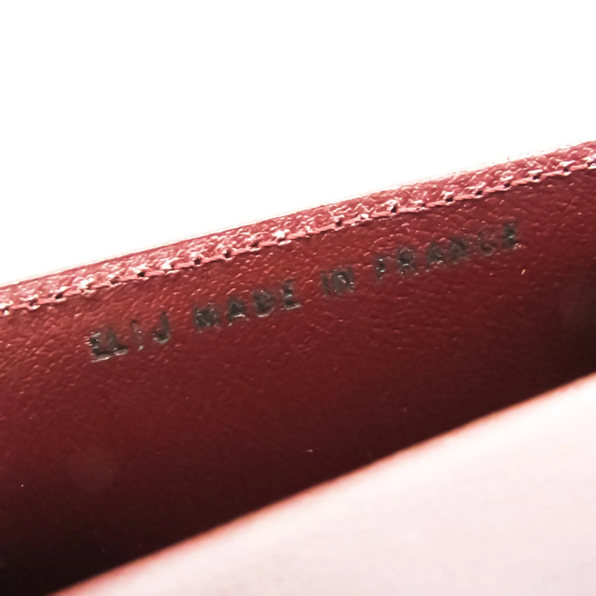 Pre-Owned Cartier Cabochon L3000570 Unisex  Calfskin Coin Purse/coin Case Bordeaux (Good)