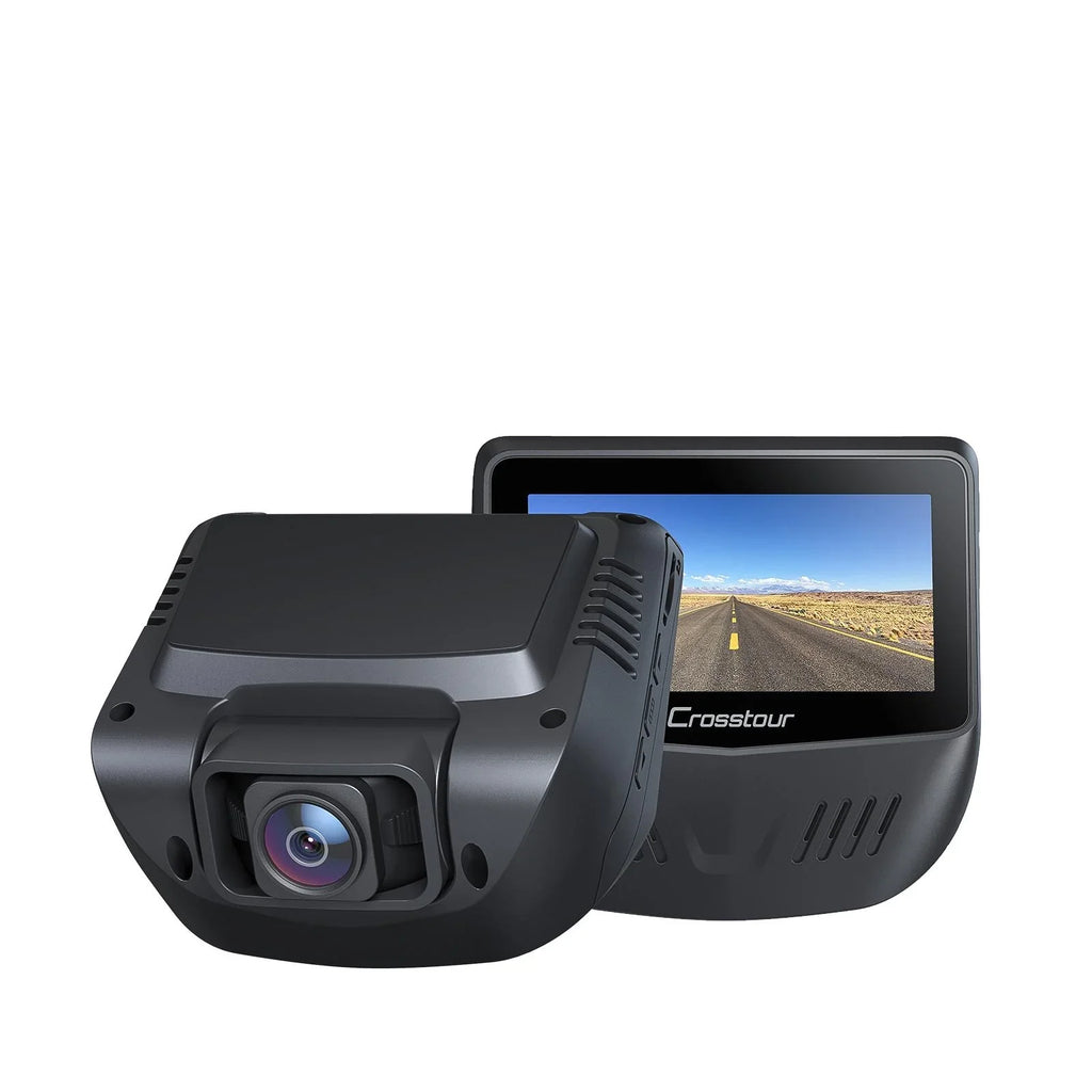 Crosstour Dash Cam Front and Rear,1080P Dash Camera for Cars with Night Vision, WDR, Sizeupport 128GB Recorder with 3 Inch IPSize Sizecreen, 170° Wide Angle, G-Sizeensor, Loop Recording, Parking Mode