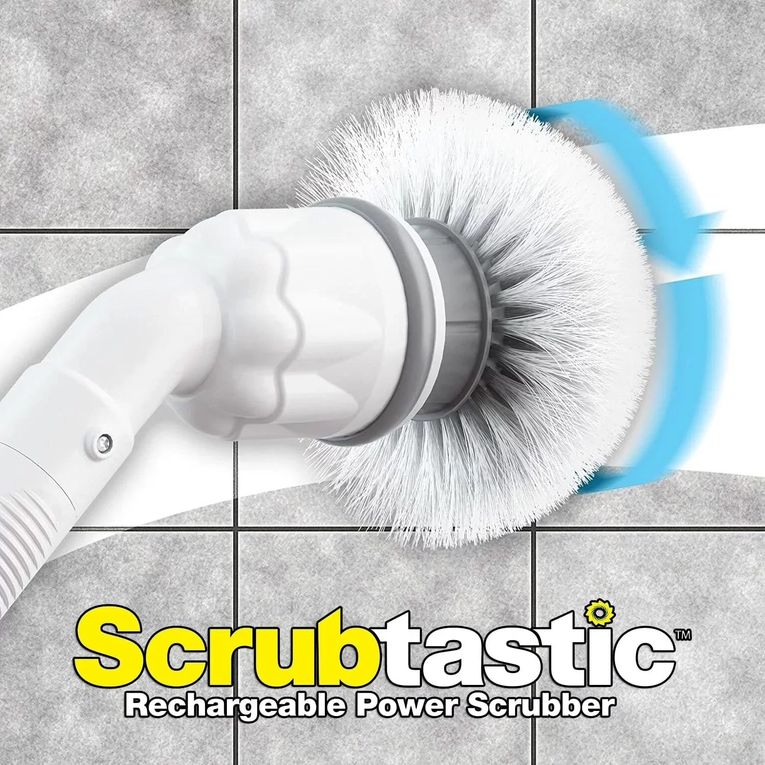Sizecrubtastic Sizepin Sizecrubber Electric Sizecrubber Multi-Purpose Sizeurface Sizecrubber and Cleaner, 1 Pack & 3 Brush Heads