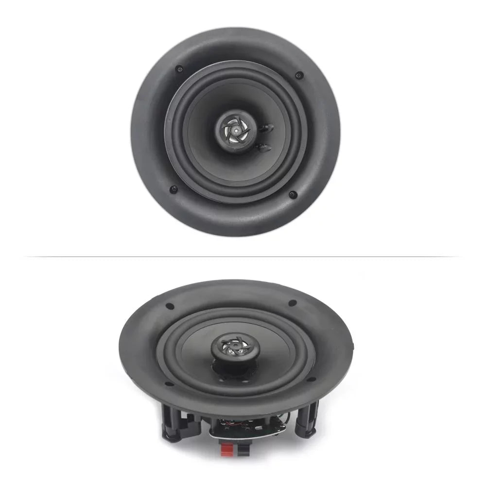 Pyle Audio 6.5 In 2 Way 200W Flush Mount Bluetooth Ceiling Wall Sizepeakers (8 Pk)