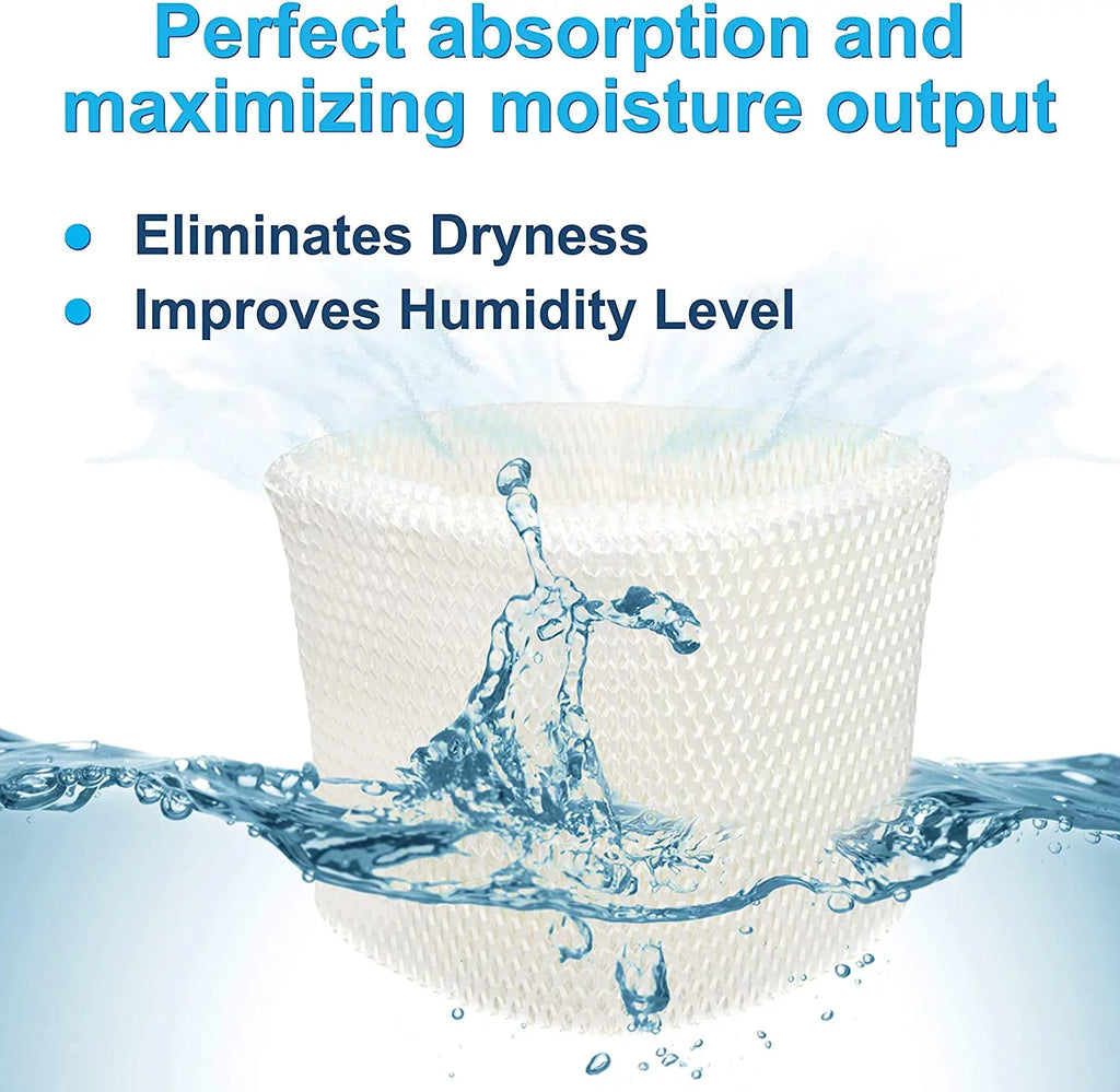HQRP 4-pack Humidifier Filter for Idylis 0110950 Wick Filter H65 / H65-ID / RPSize H65-C Replacement