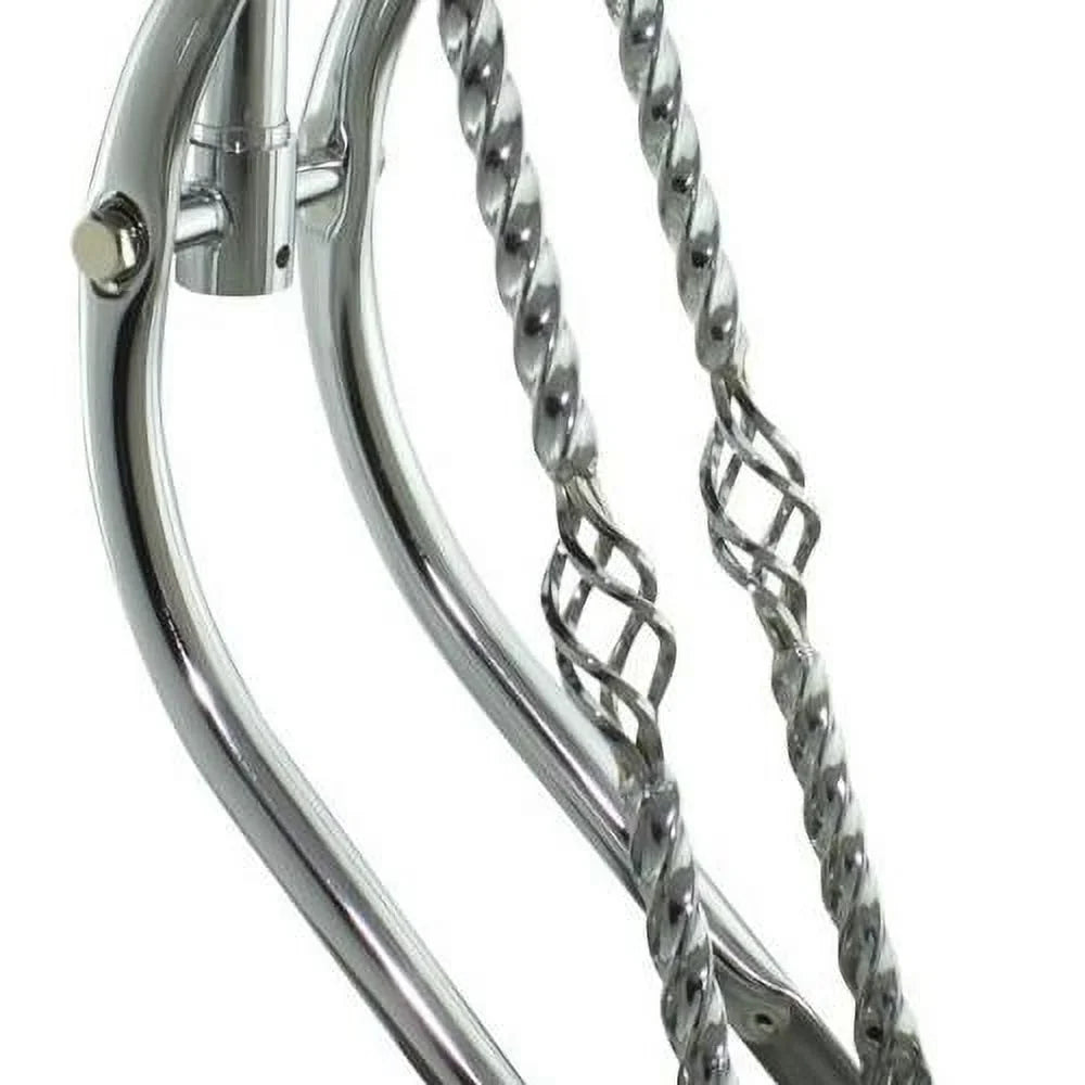 Bent Sizepring Fork 1" With Cage Twisted Bars Chrome