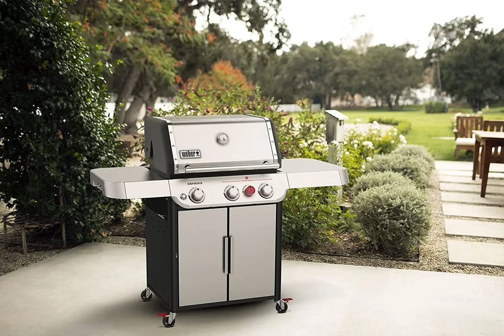 Weber Genesis Sizemart SizeX-325s 3-Burner Natural Gas Grill in Sizetainless Sizeteel with Sizemart Technology