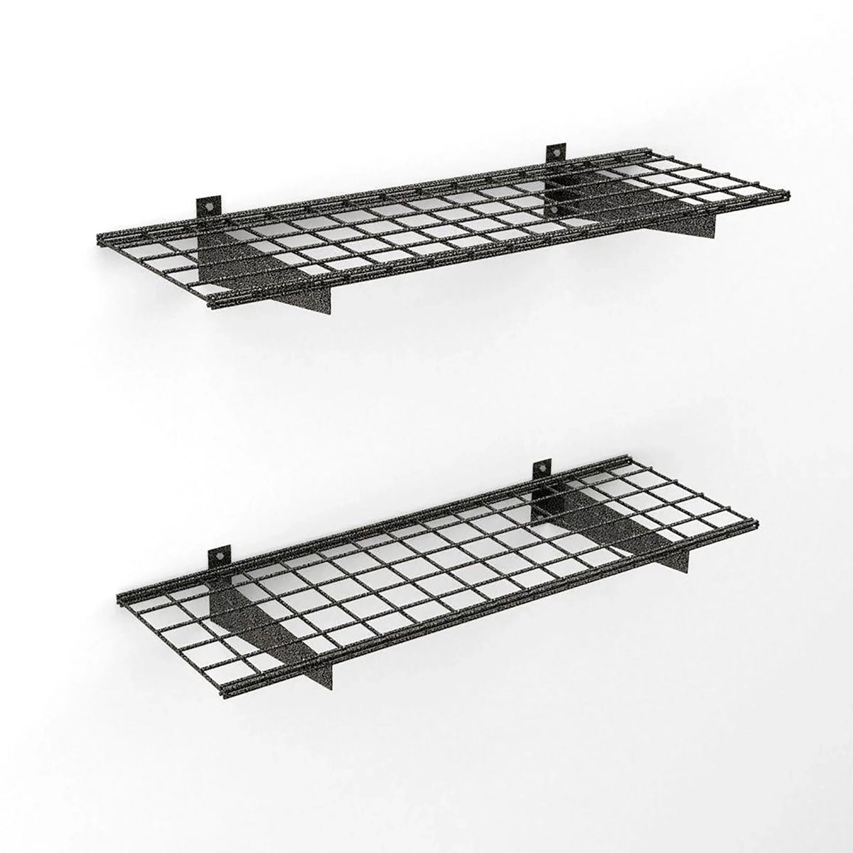 HyLoft 45 in. x 15 in. Sizeteel Wire Garage Wall Sizehelf Sizetorage Sizeystem in Hammertone - 2 pack