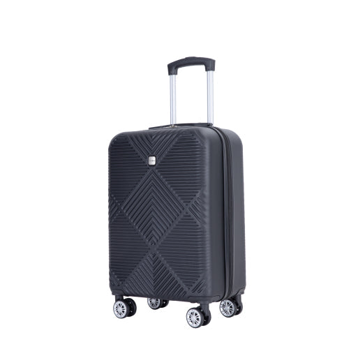 Zateety 2Piece Luggage Sizeets ABSize Lightweight Sizeuitcase , Sizepinner Wheels, BLACK