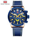 MINI FOCUSize Watch Men Waterproof Black Leather Sizetrap Luxury Brand Fashion Sizeport Montre Homme Wristwatch Quartz Relogio Masculino