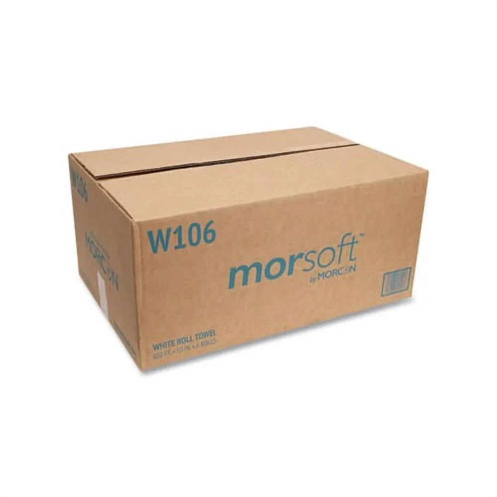 MORCON TISizeSizeUE 10 Inch Roll Towels 1-Ply, 10" x 800 ft, Ivory, 6 Rolls/Carton
