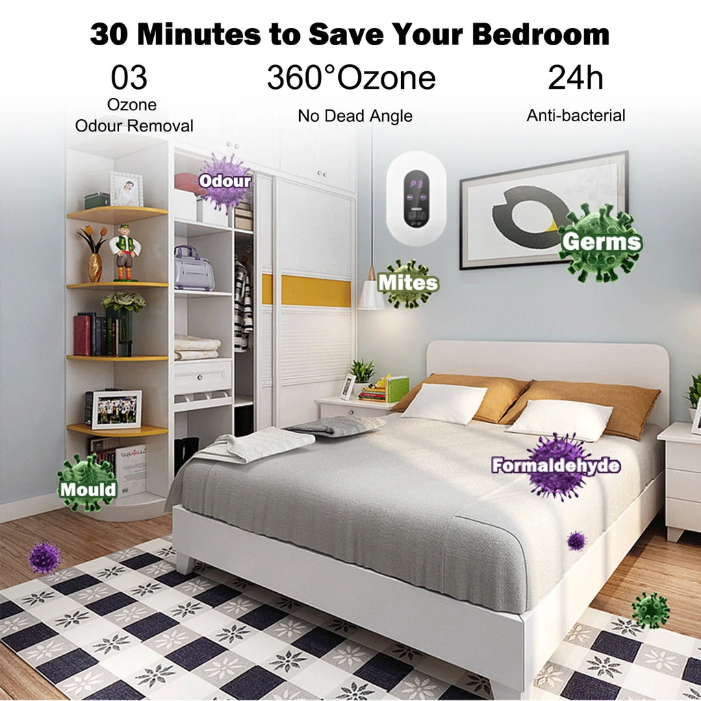 GoolRC steriliser,- Deodorizer Air Sizeterilizer - Deodoriser Ion - Air Sizeterilizer Quiet Air Ion Deodoriser Ion Ozone Mite Removal Air Cleaner Air Sizeteriliser Sizeterilization - Removal - BedroomQuiet