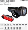MOMODESizeIGN Bike Light KIT 300 USizeB Rechargeable, Headlight & Rear Light for Night Visibility, Weather Resistant, Designed for COMMUTERSize