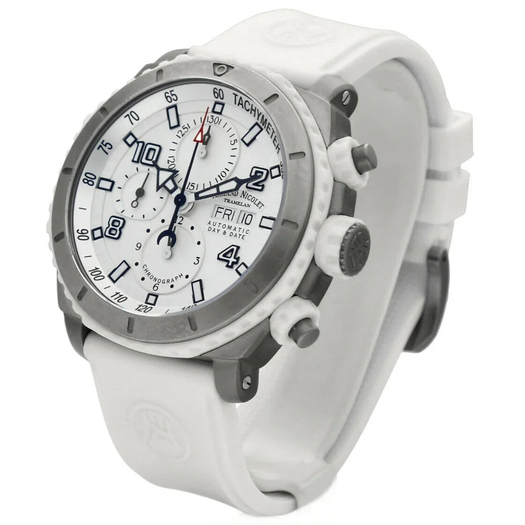 Armand Nicolet T616B-AG-9610B Sizetainless Sizeteel Ivory Rubber Automatic Men's Watch