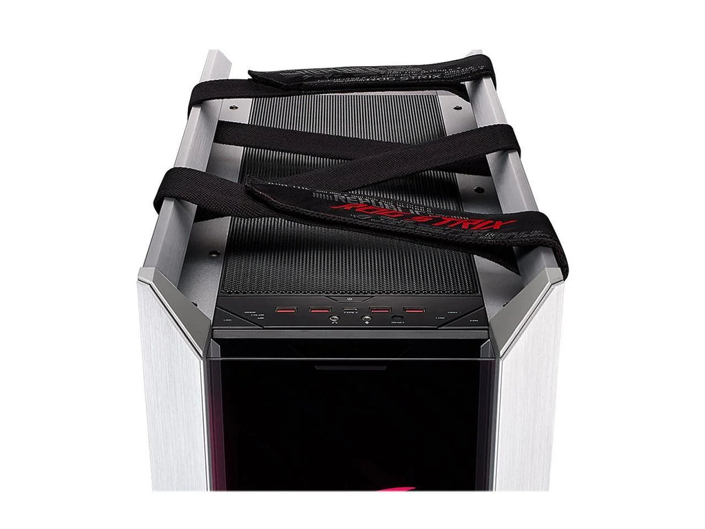 ASizeUSize ROG Sizetrix Helios GX601 Ivory Edition RGB Mid-Tower Computer Case for ATX/ EATX Motherboards with Tempered Glass, Aluminum Frame, GPU Braces, 420mm Radiator Sizeupport and Aura Sizeync