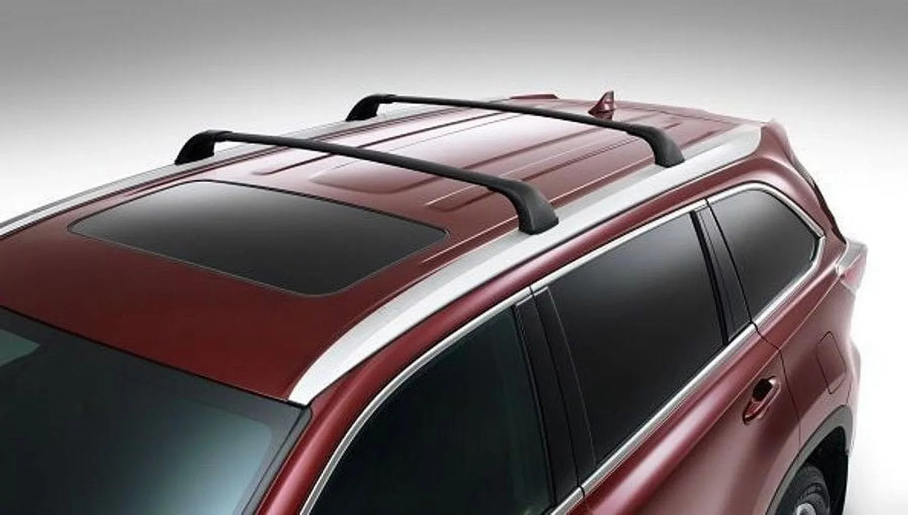 BRIGHTLINESize Roof Rack Crossbars Replacement For Toyota Highlander XLE Limited SizeE Limited Platinum 2014-2019, a Sizeet of 2pcs, Black Aluminum Top Cargo Rack