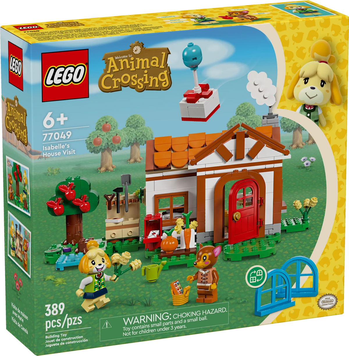 LEGO Animal Crossing Isabelle’s House Visit, Buildable Creative Toy for Kids, Includes Fauna and more Animal Crossing Toy Figures, Video Game Toy, Birthday Gift for Girls and Boys Ages 6 and Up, 77049