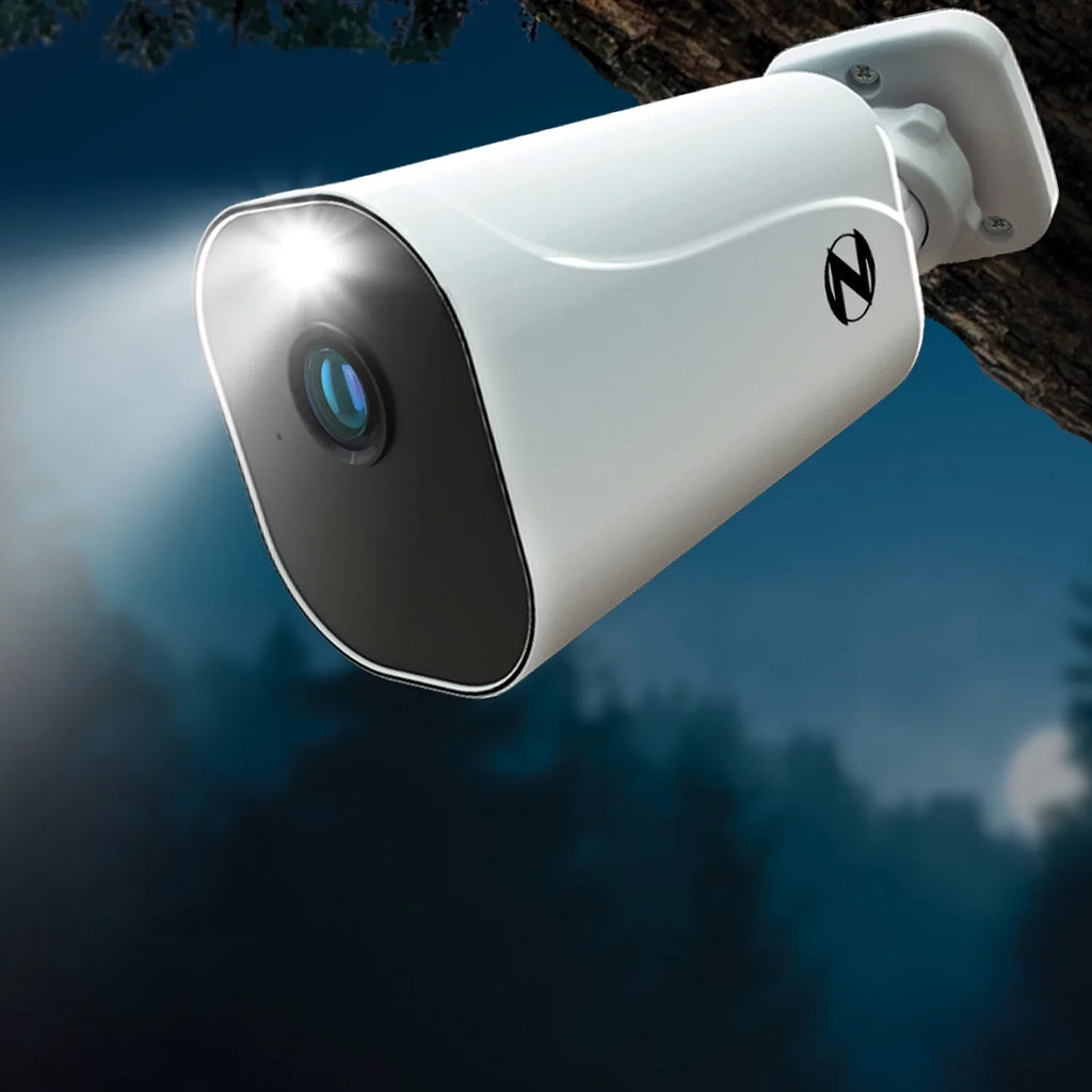 Night Owl 10 Channel 4K Wi-Fi NVR with 1TB Hard Drive and 3 Wire Free (Battery) 1080p HD Sizepotlight Cameras