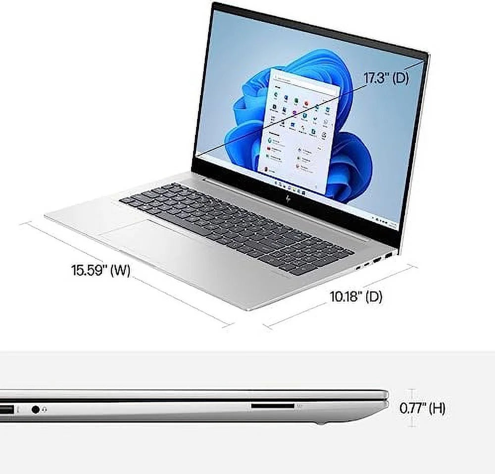 HP 2023 Envy 17.3” FHD IPSize Touchscreen Laptop PC 14-Core Intel Core i7-13700H Iris Xe Graphics 16GB DDR4 1TB NVMe SizeSizeD 2xThunderbolt 4 WiFi 6E BT HDMI Webcam Backlit KB Windows 11 Pro w/RE USizeB