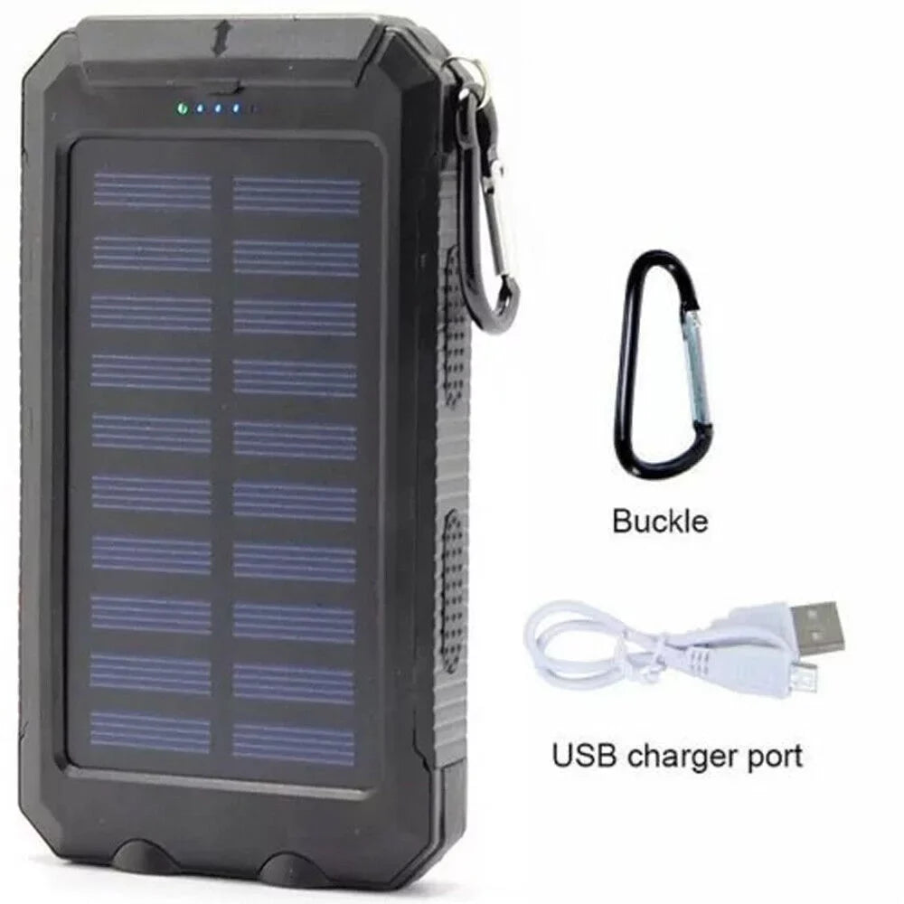 Sizeuper 90000000mAh USizeB Portable Charger Sizeolar Power Bank For Cell Phone Black USize