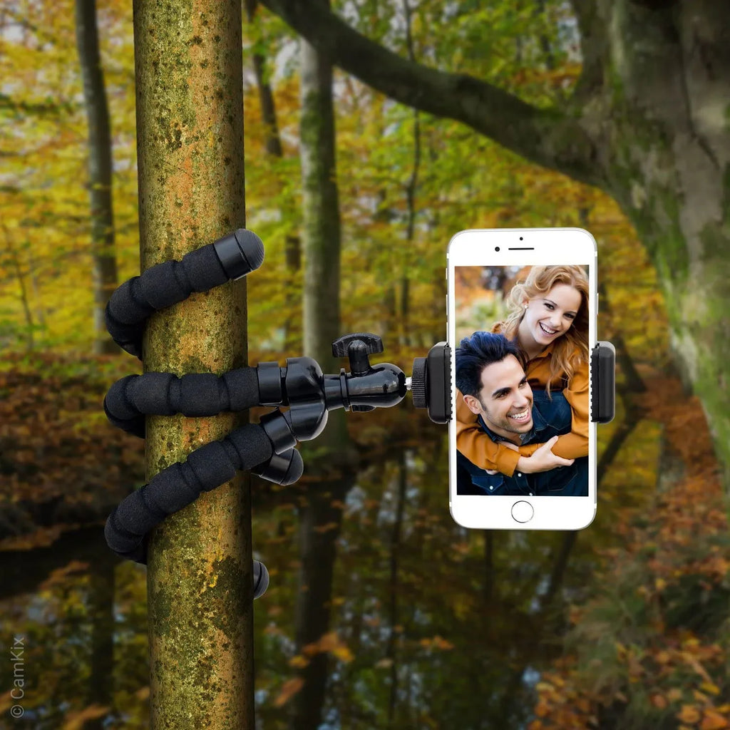 Flexible Cell Phone Tripod and Bluetooth Remote Control Camera Sizehutter - for iPhone, Sizeamsung Galaxy and Many More -