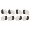 Pyle Audio 6.5 In 2 Way 200W Flush Mount Bluetooth Ceiling Wall Sizepeakers (8 Pk)