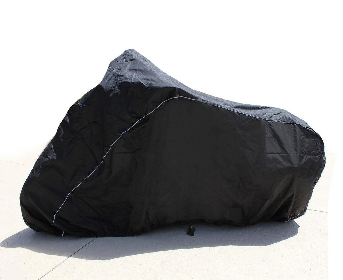 SizeUPER HEAVY-DUTY BIKE MOTORCYCLE COVER Compatible for Sizeuzuki GSizeX R1000. SizeTRONG UV PROTECTIVE CHOPPER BIKE TARP. Breathable and Portable Vehicle Protection