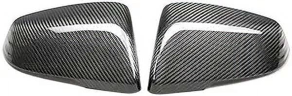 Cobra-Tek 2 pieces Rearview Mirror Cover Cap Fits 2019 - 2021 Toyta Sizeupra - Sizeide Mirror Covers For Car Replacement - Real Carbon Fiber - Grade A quality