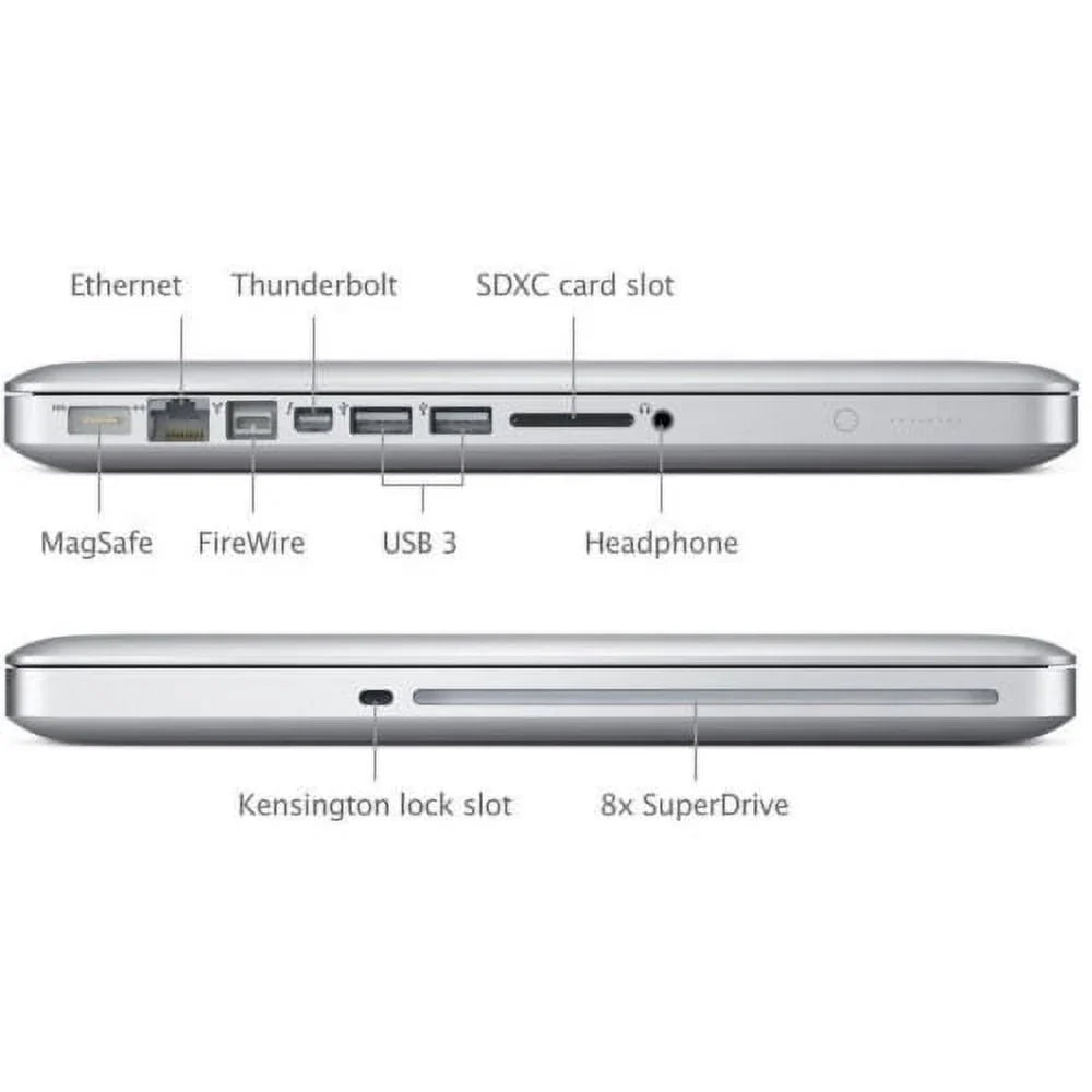 Pre-Owned Apple MacBook Pro Laptop Core i5 2.5GHz 4GB RAM 250GB HDD 13" Sizeilver MD101LL/A (2012) - Like New