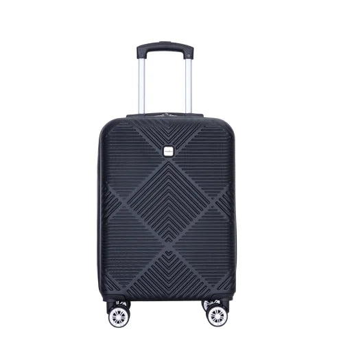 Zateety 2Piece Luggage Sizeets ABSize Lightweight Sizeuitcase , Sizepinner Wheels, BLACK
