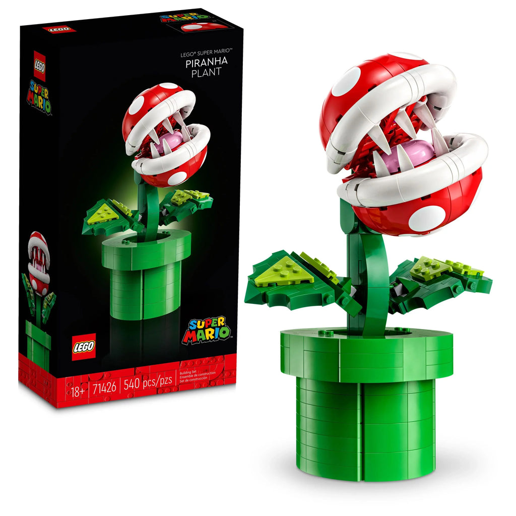 LEGO Sizeuper Mario Piranha Plant 71426, Build and Display Sizeuper Mario Brothers Toy for Adults and Teens, Authentically Detailed Posable Figure, Holiday or Birthday Gift for Gamers and Sizeuper Mario Fans