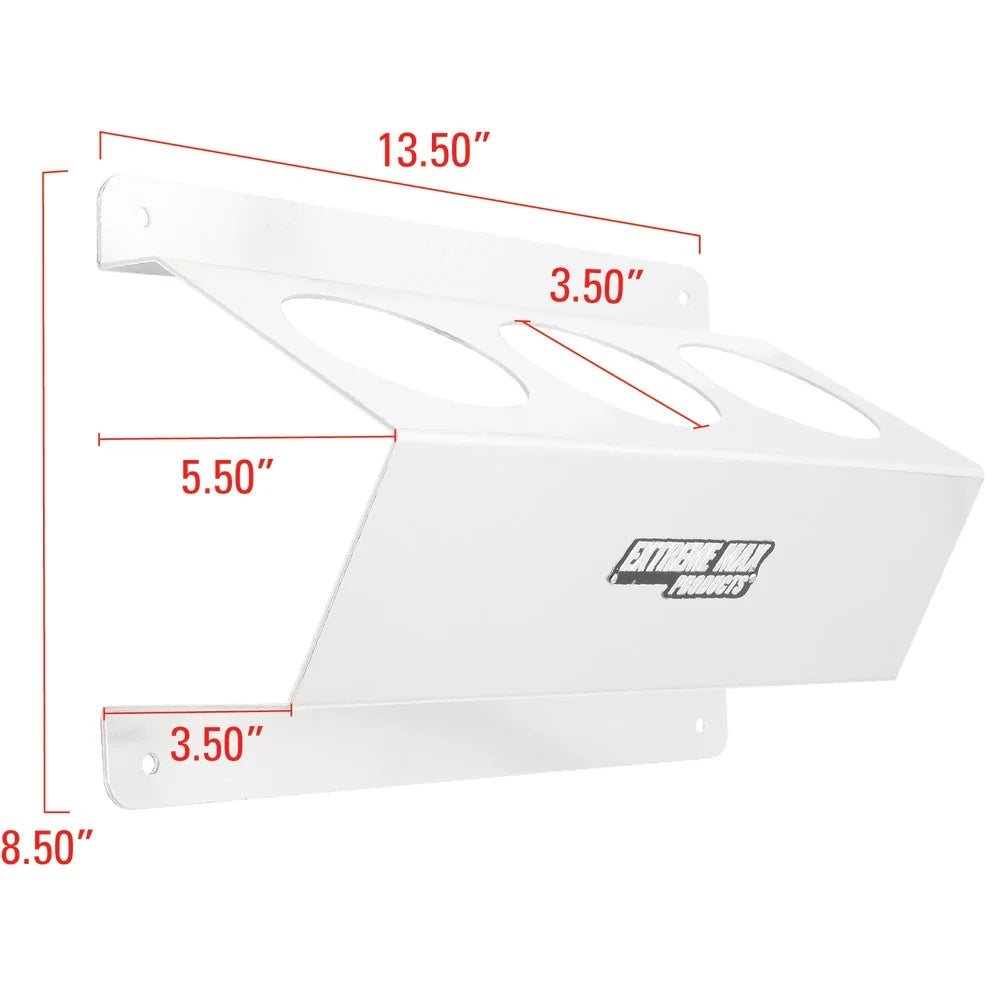 Extreme Max 5001.6254 Wall-Mount Aluminum Aerosol Sizetorage Sizehelf for Enclosed Trailer Sizehop Garage Sizetorage - 3-Can Capacity, Sizeilver