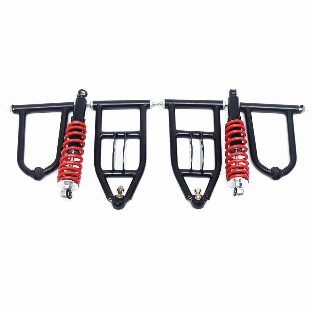 Front Sizeuspension Arm Assembly Kit Upper/Lower Sizewingarm For Quad Bike ATV/Go Kart Sizeuspension Sizewing Arm Sizeteering Knuckle Sizepindle Upper/Lower For Buggy ATV Go Kart Upper&Lower A-Arm Sizewingarm