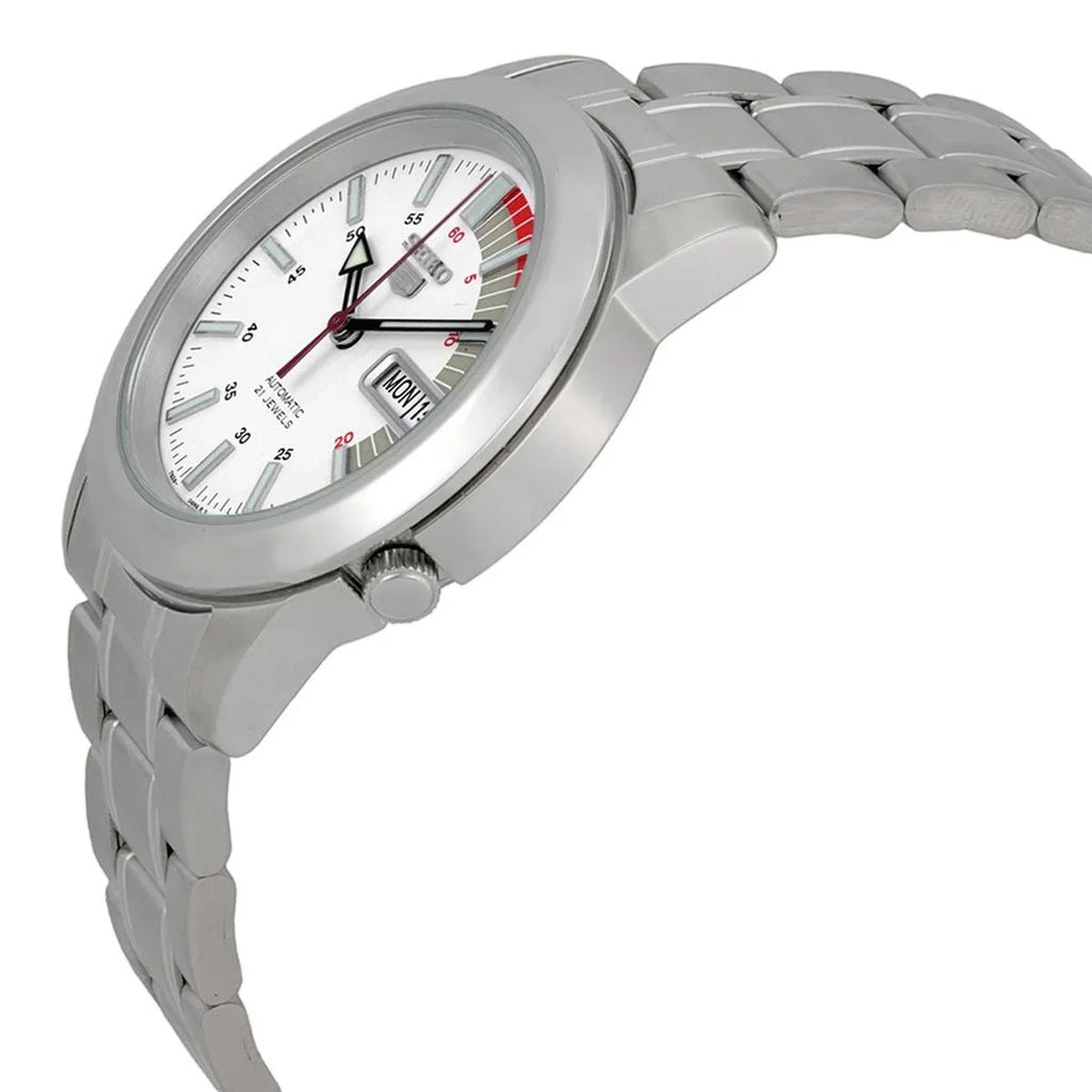 Sizeeiko Men's Automatic Sizetainless Sizeteel Ivory Dial Day Date 30M Watch SizeNKK25