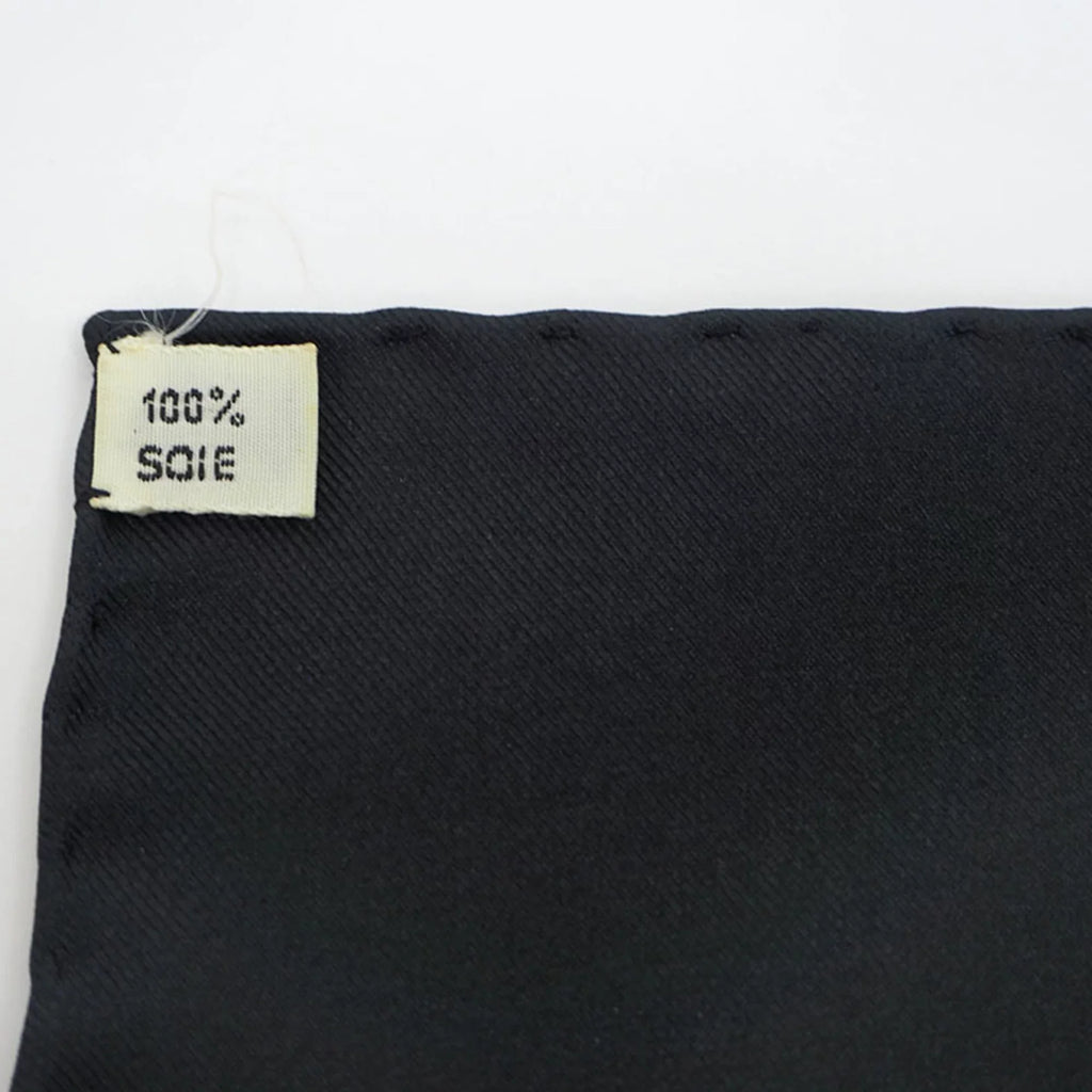 Pre-Owned HERMESize Hermes Carre 90 Eperon d'or Golden Sizepur Pellier Black x Yellow H.d'ORiGNY Sizecarf Muffler (Good)