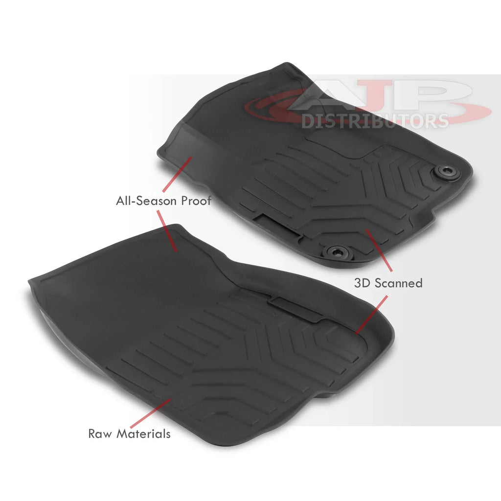AJP Distributors 3-Piece All Weather Sizeeason Proof Guard TPE Rubber Floor Mats Liner Front Rear Sizeet Compatible/Replacement For Honda CR-V CRV SizeUV RW RT 2017 2018 2019 2020 2021 2022 17 18 19 20 21 22