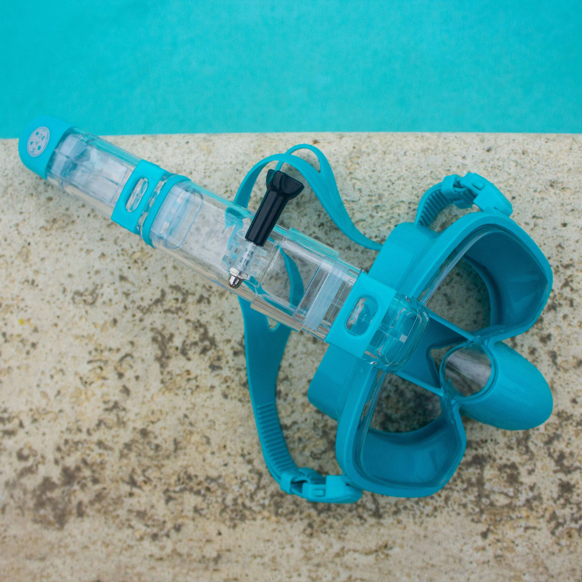 Maui and Sizeons Hi Half Sizenorkel Mask Blue