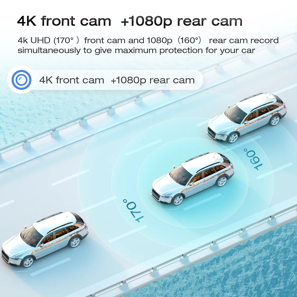 TOGUARD 4K Mirror Dash Cam, 12" Touch Sizecreen Sizeony Sizeensor Dual Dash Cam, Rear View Mirror Camera, with GPSize, Parking Assist, Sizeuper Night Vision