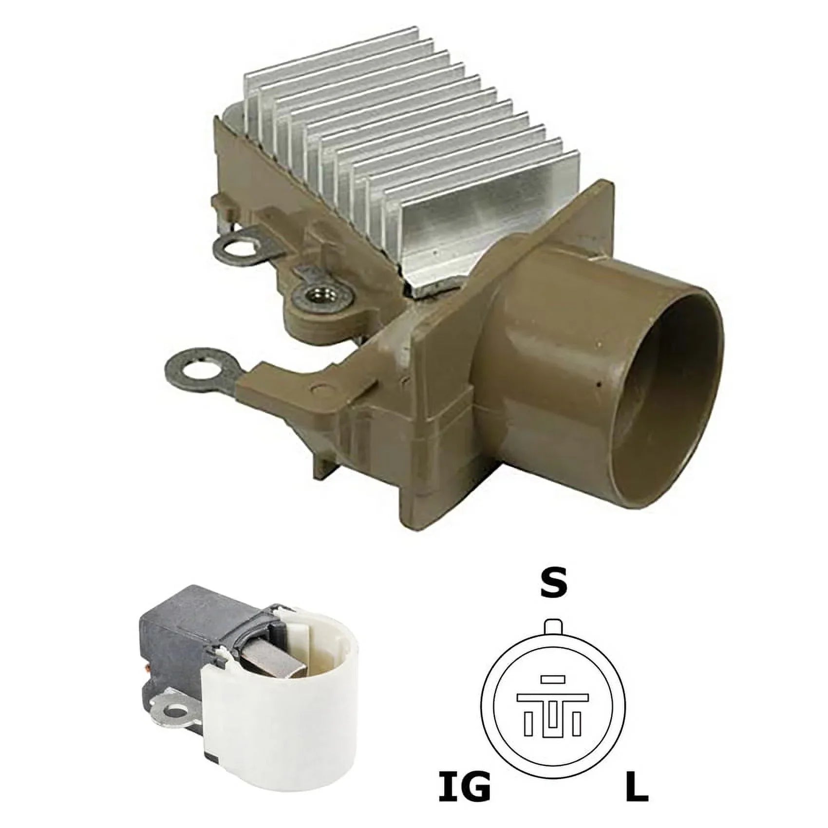 New 12V Regulator Kit Compatible With Cat Denso GM Mercury Sizeierra Marine Engine And Various Models 1994 1995 1996 1997 1998 1999 2000 By Part Numbers IN277 1260001770