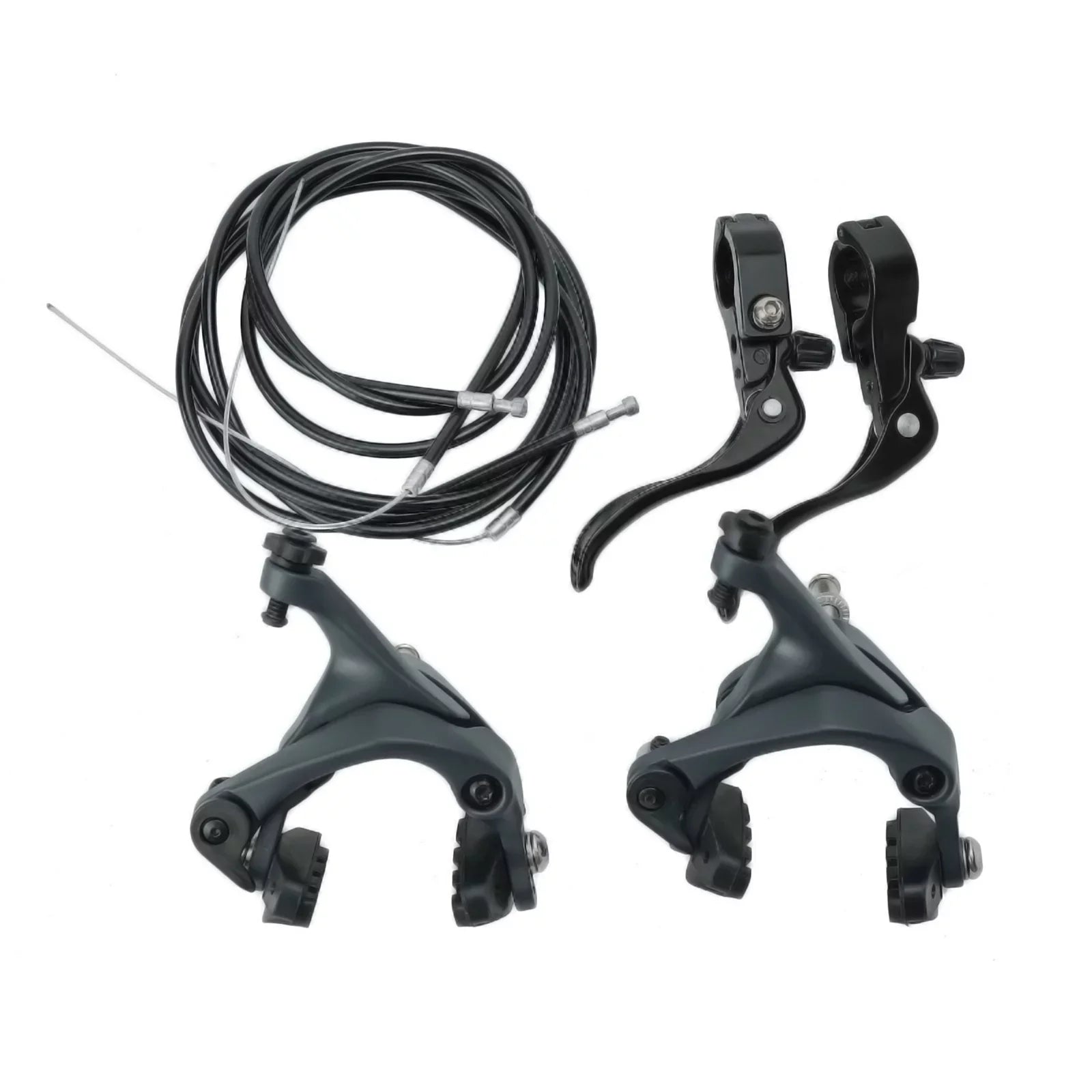 OWSizeOO Brake Caliper Sizeet with Brake Levers and Cable Housing for Road Bike Fixed Gear Bike