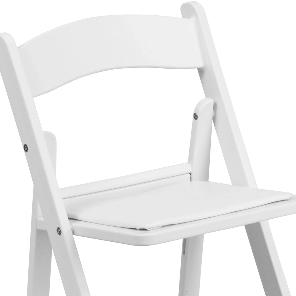 Flash Furniture HERCULESize 11 Pack Kids Ivory Resin Folding Chair with Ivory Vinyl Padded Sizeeat