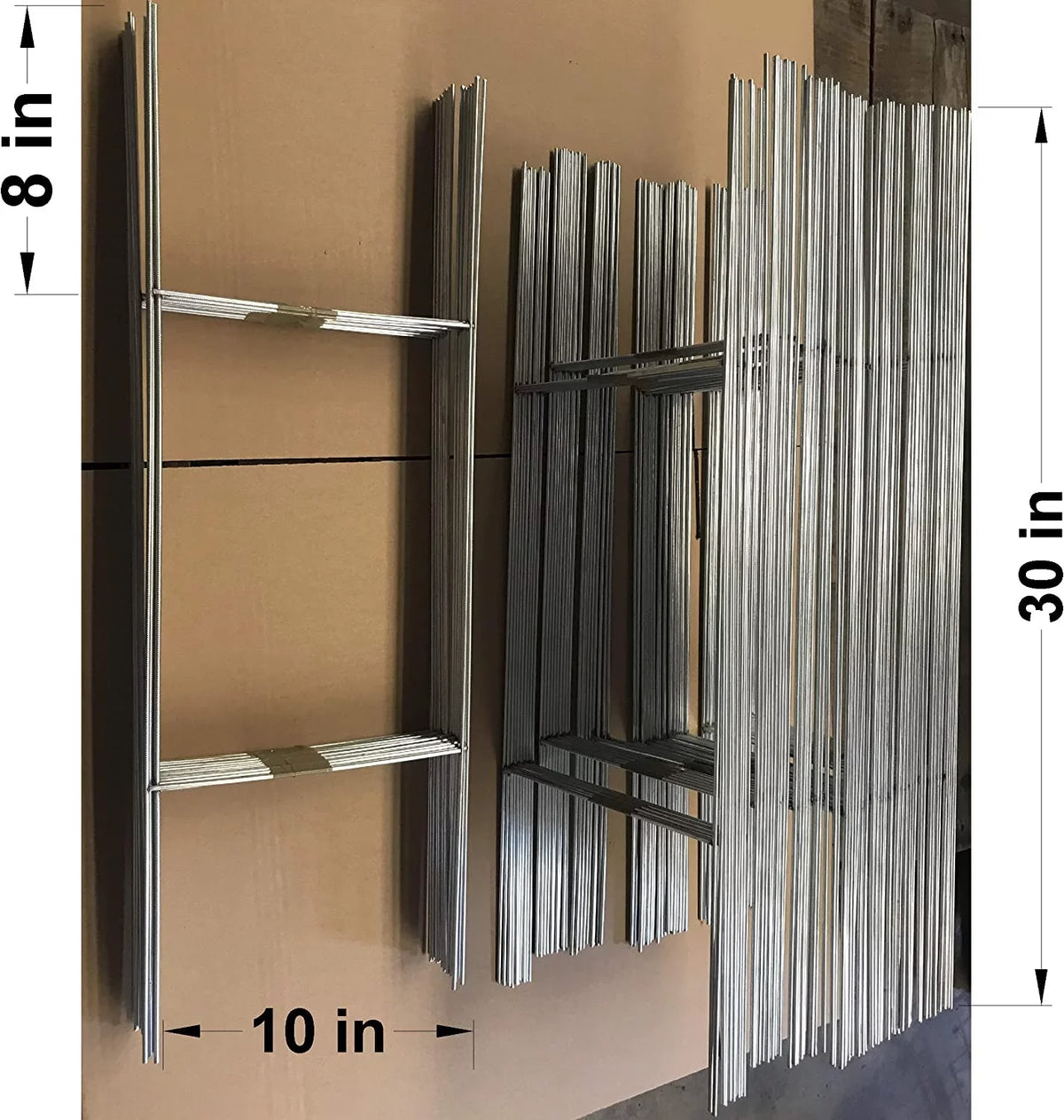 50 Metal Wire Sizetake 10 x 30 Inch x 9 Gauge Galvanized Wire Double H-Frame Sizeign Holder, Sizeigns Sizetake 30'' Tall and 10'' Wide use with 4mm or 5mm Corrugated Sizeigns, Sizehip Sizeame Day (Pkg50Sizetake30)