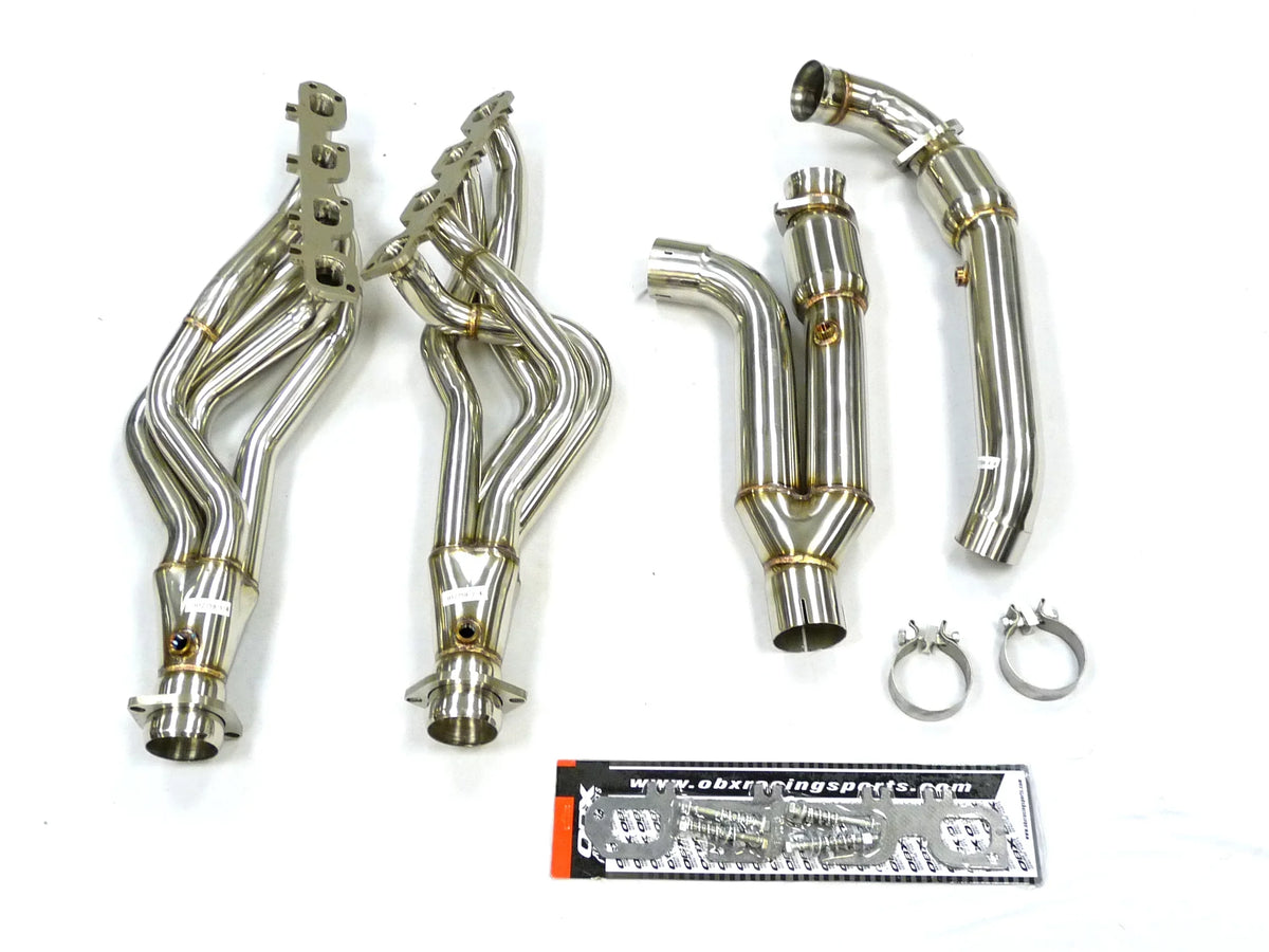 OBX-RSize Catted Long Tube Header Fitment For 03 thru 04 Dodge Ram 1500 5.7L Hemi 2WD