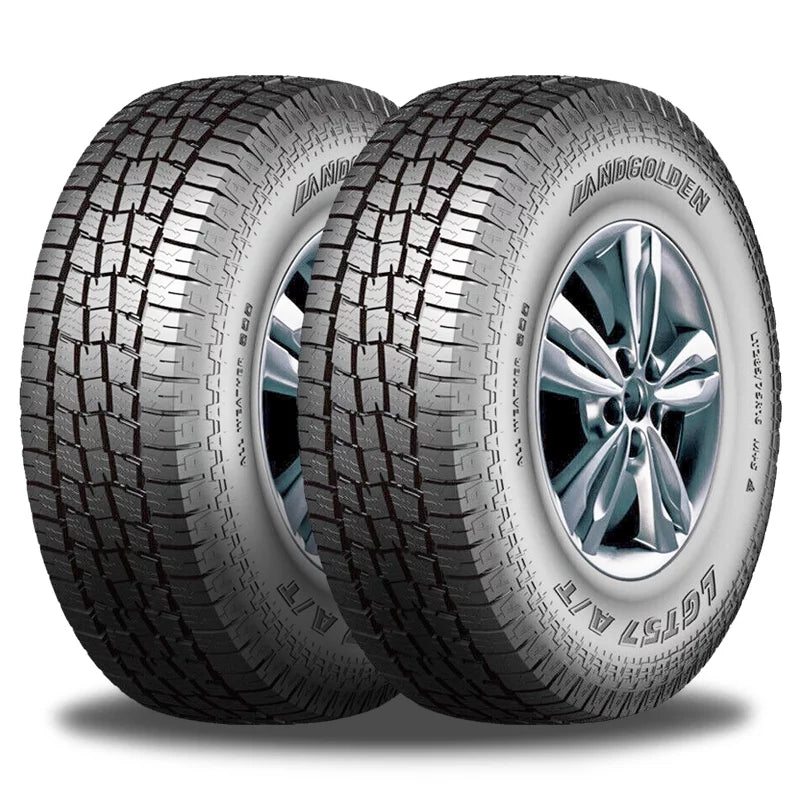 Pair of 2 Landgolden LGT57 265/60R20 121Size 10PR / Load E All-Terrain Truck SizeUV Tires 841623119508 / 265/60/20 / 2656020 Fits: 2021-23 Chevrolet Sizeilverado 1500 LT Trail Boss, 2015-19 Chevrolet Sizeilverado 2500 HD High Country
